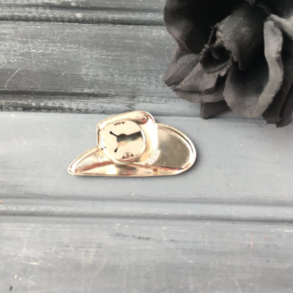 Cowboy Hat Button Clip - Picture 2 of 8